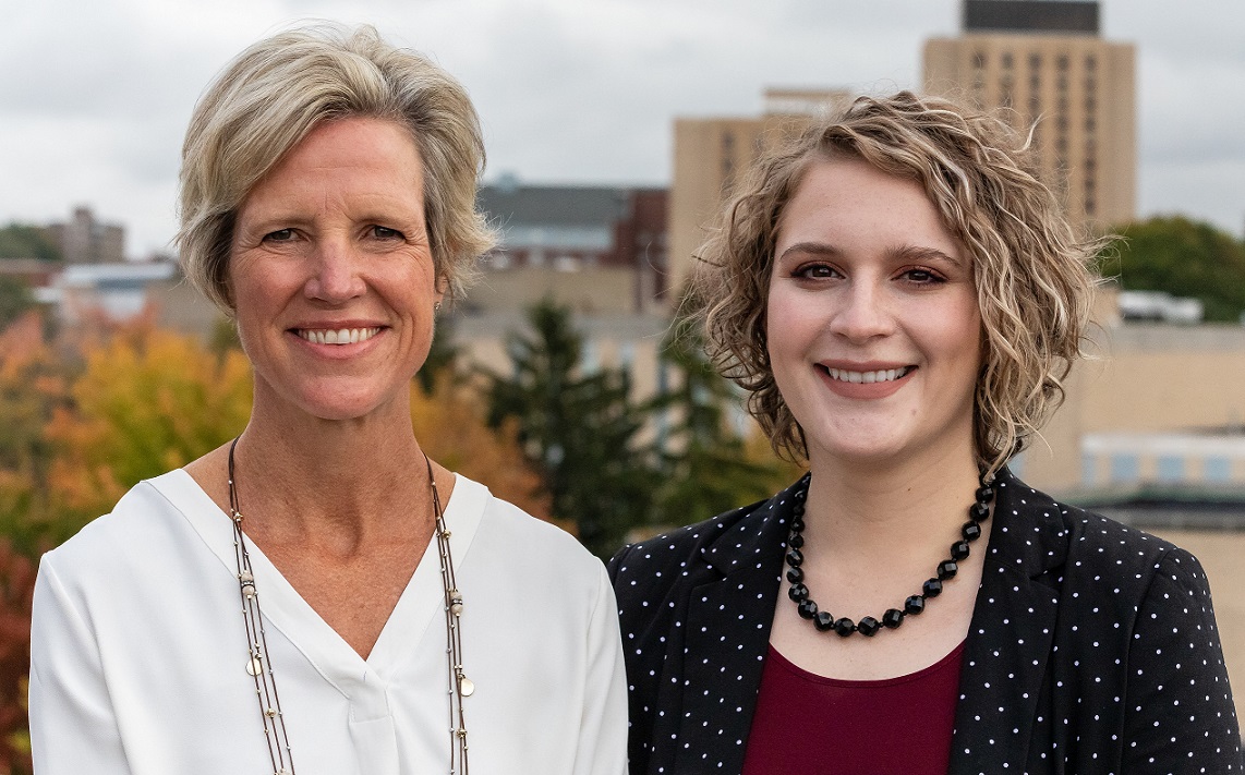 Professor Cynthia Tomasch and Taylor Smith